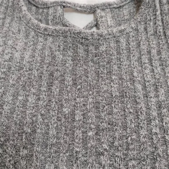 Place PreppyGrey Tweed Empire A Line Modest Swing Dress Open Back Design 5/6 SP - Picture 6 of 6